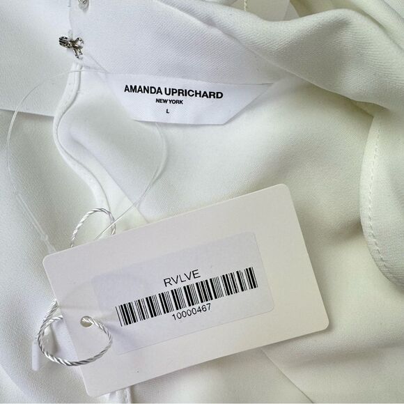 NEW Amanda Uprichard x Revolve Fabienne Jumpsuit Ivory Size Large - Picture 8 of 9